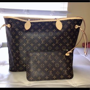 Authentic Louis Vuitton Monogram NEVERFULL GM bag.